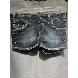 Rock And Roll Jean Shorts Women's size 26 short low rise distressed 31